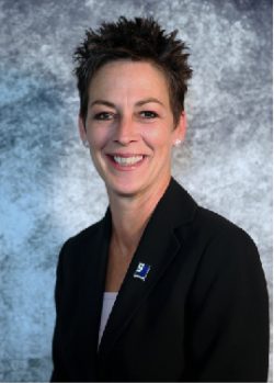 Photograph of Michele Peters at Goodwill Industries of Northeast Iowa, Inc. Waterloo, Ia